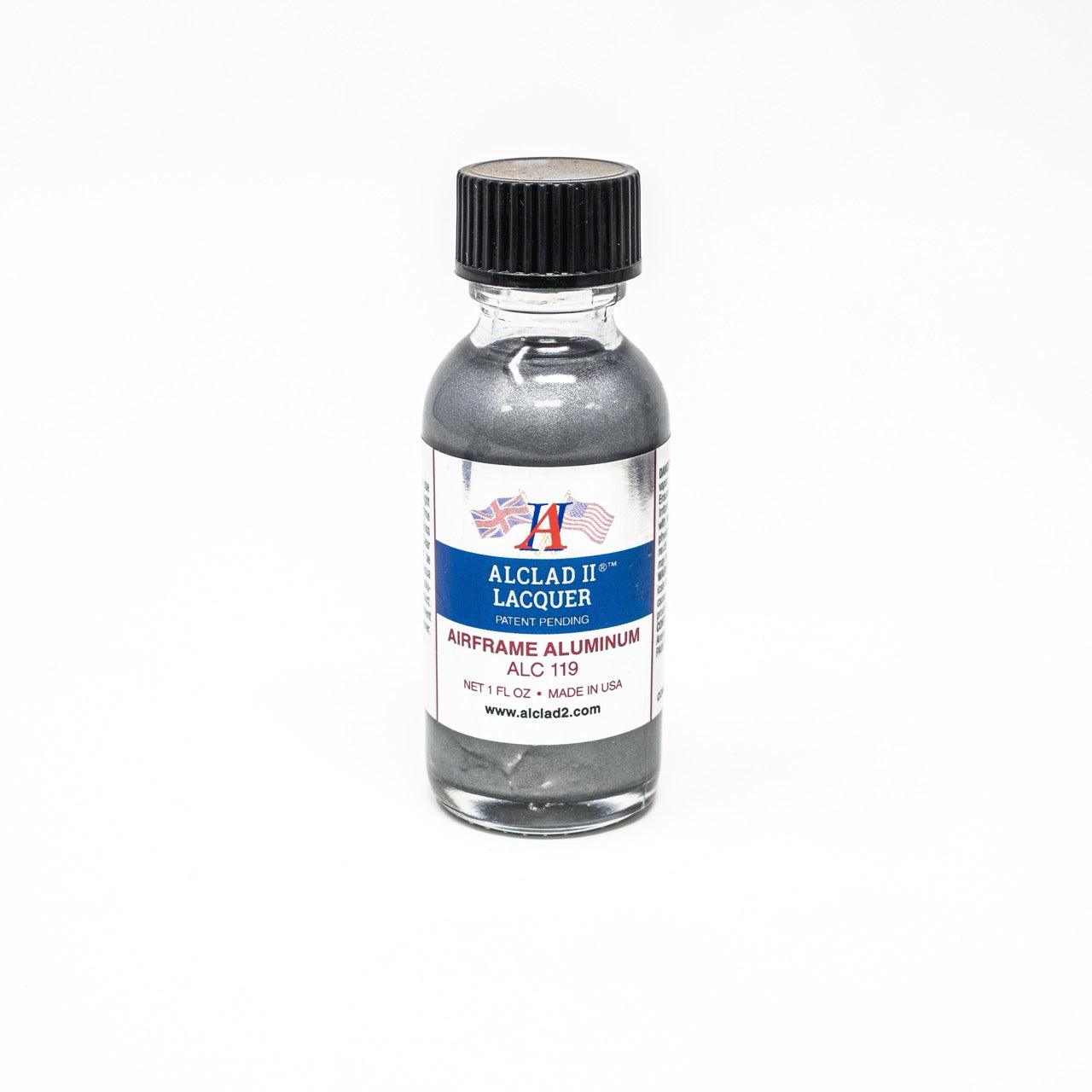 ALC-119 Alclad II Airframe Aluminum Lacquer Paint 1-oz bottle