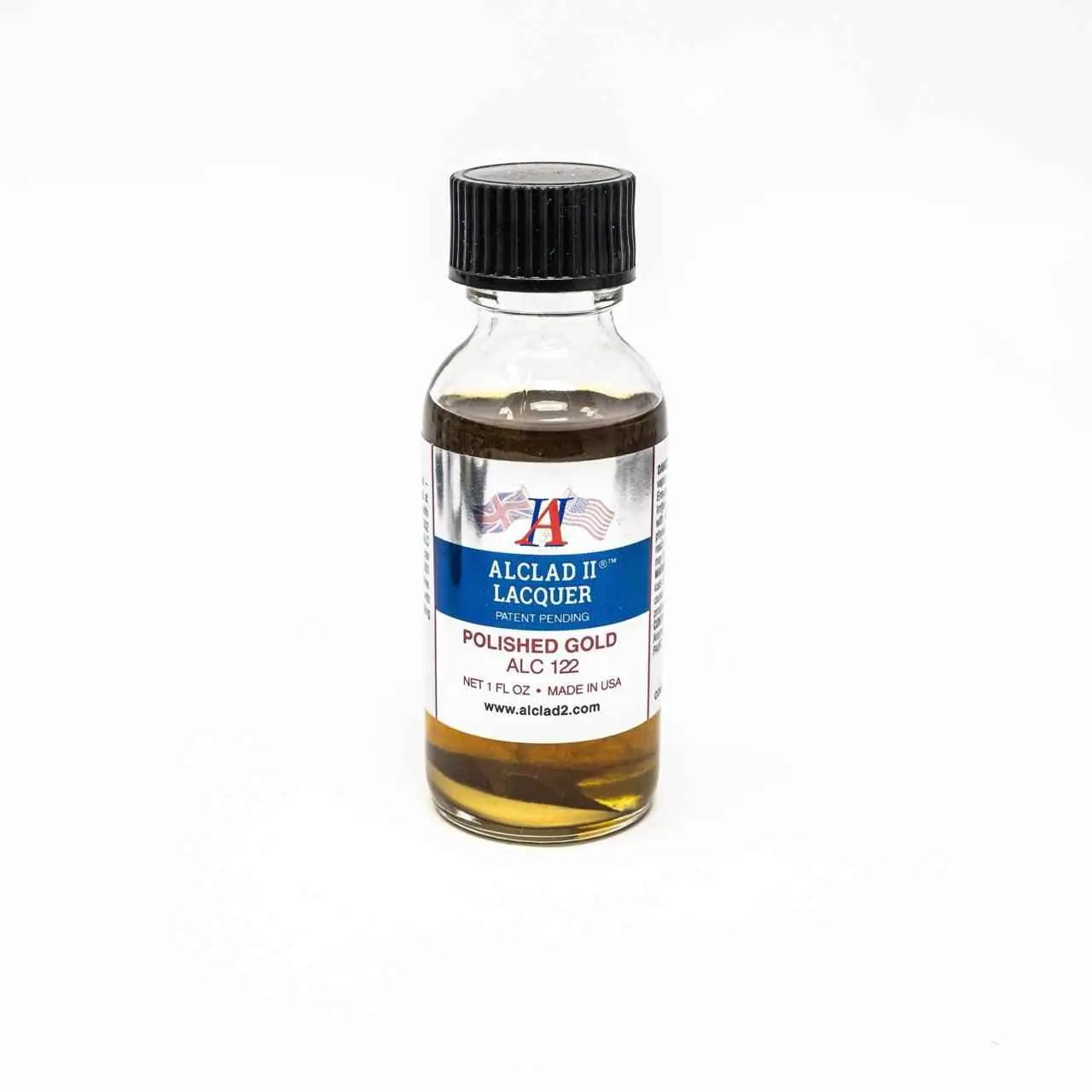 ALC-122 Alclad II Mirrored Gold Paint for Lexan 1-oz bottle-Arizona Hobbies