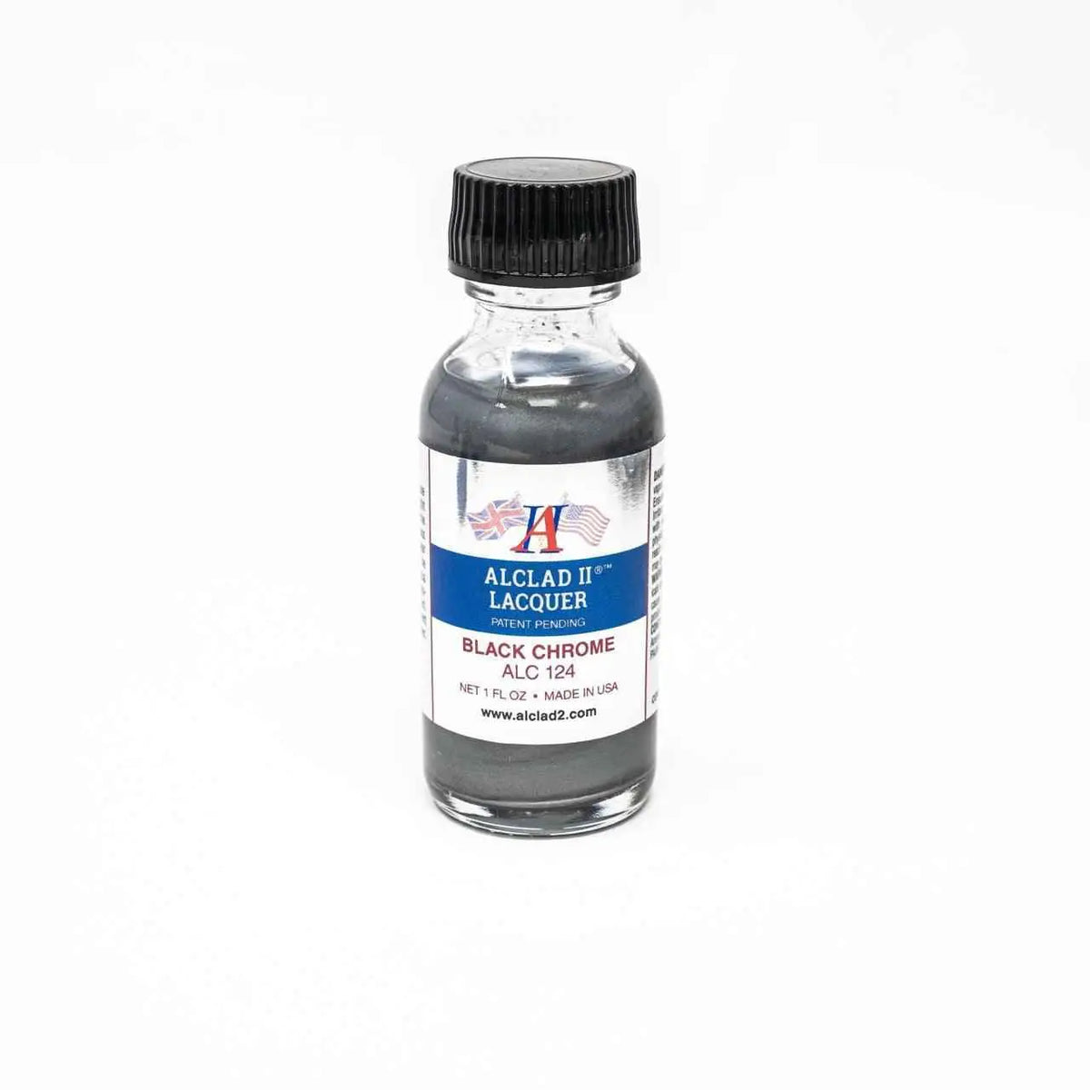 ALC-124 Alclad II Black Chrome Lacquer Paint 1-oz bottle-Arizona Hobbies