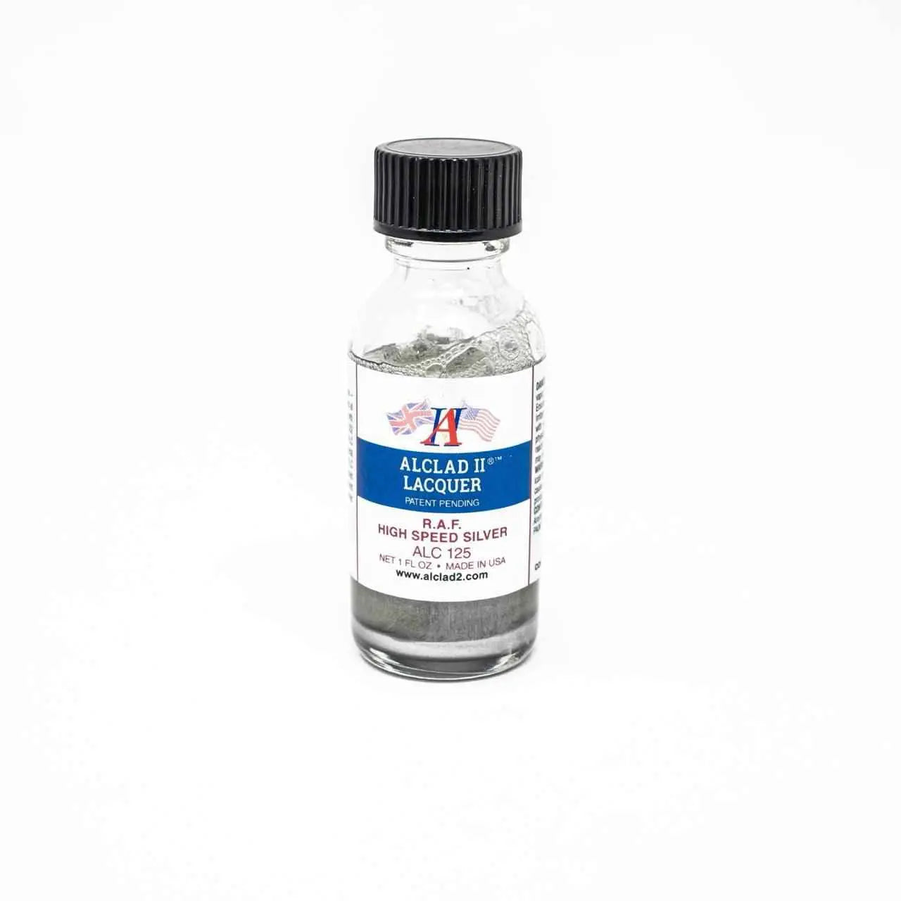 ALC-125 Alclad II RAF High Speed Silver Lacquer Paint 1-oz-Arizona Hobbies