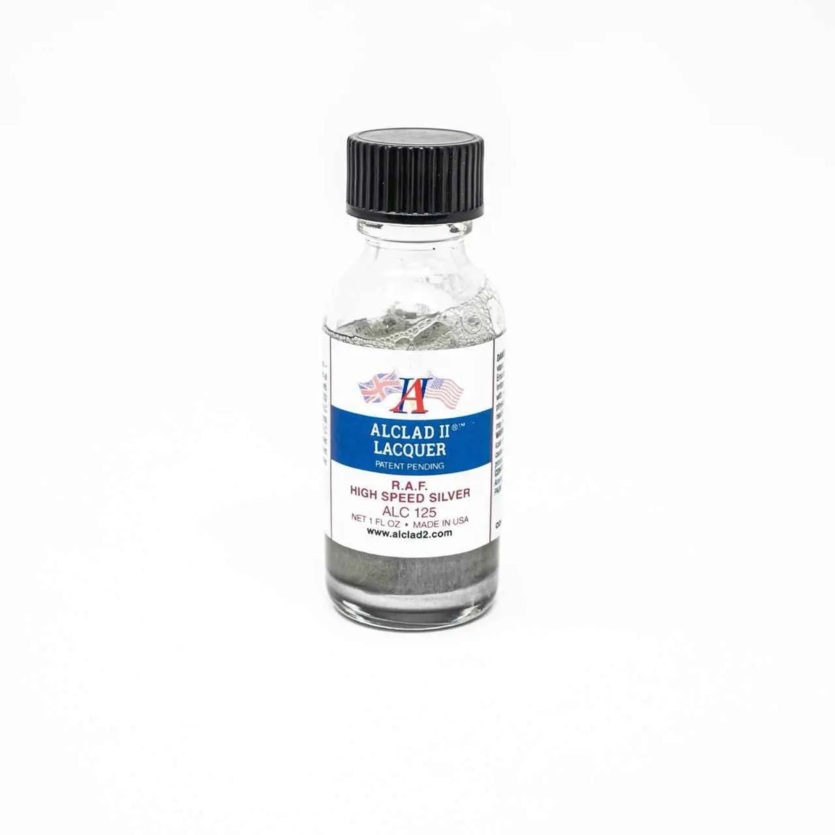ALC-125 Alclad II RAF High Speed Silver Lacquer Paint 1-oz-Arizona Hobbies