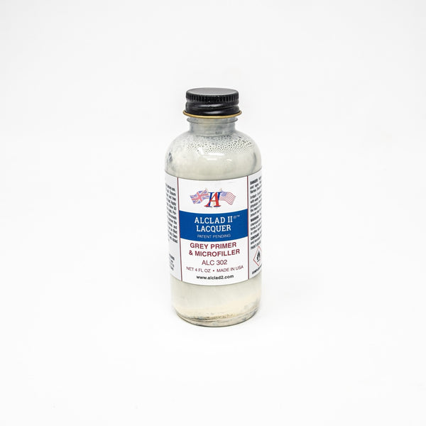 ALC-302 Alclad II Gray Primer and Microfiller Base 4-oz bottle