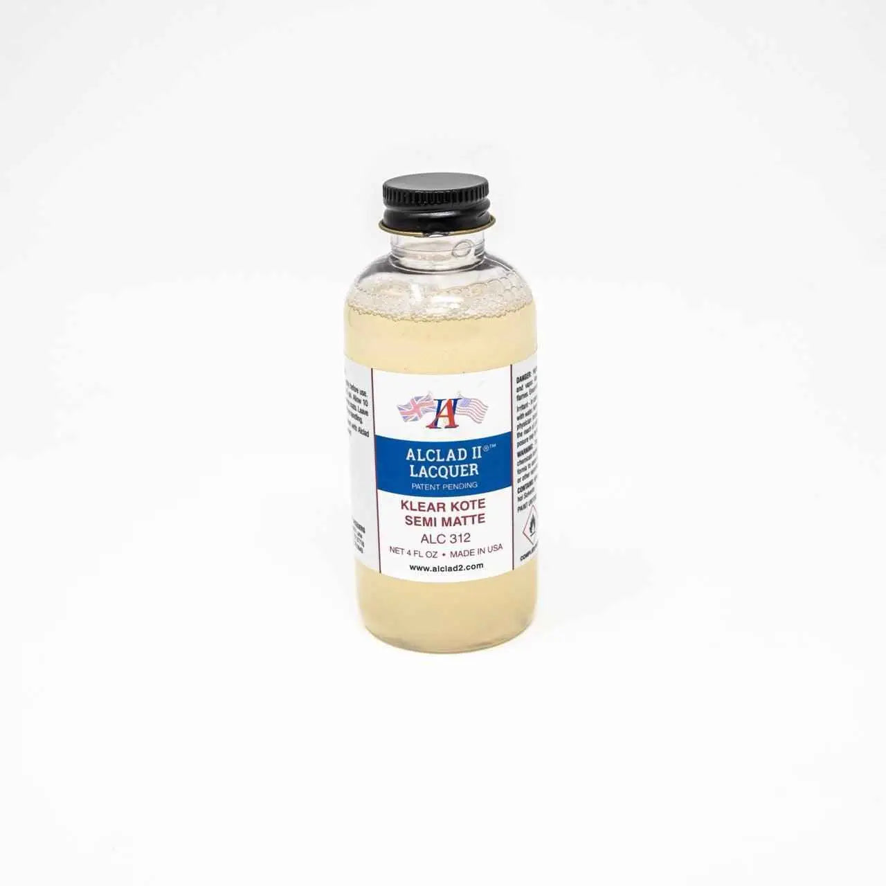 ALC-312 Alclad II Klear Kote Semi-Matte Finish 4-oz bottle-Arizona Hobbies