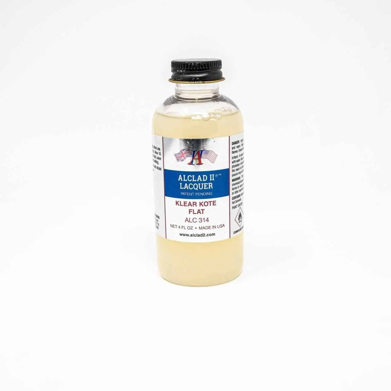ALC-314 Alclad II Clear Coat Flat Finish 4-oz bottle-Arizona Hobbies