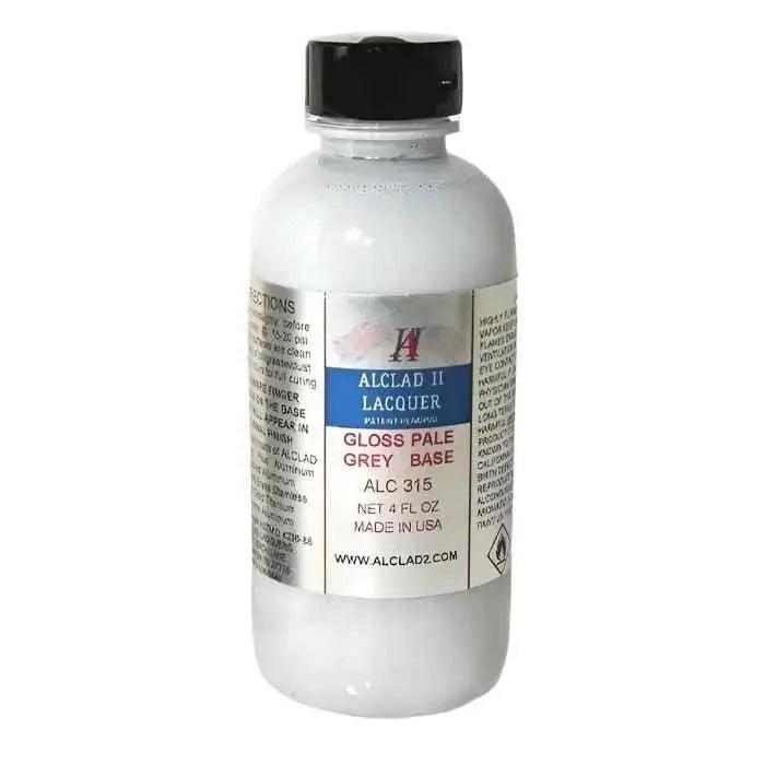 ALC-315 Alclad II Gloss Pale Gray Base 4-oz bottle-Arizona Hobbies