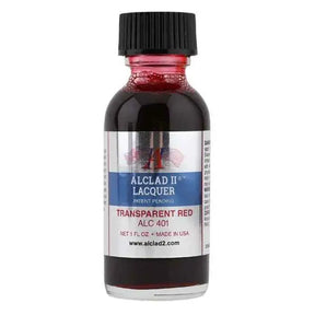 ALC-401 Alclad II Transparent Red Lacquer Paint 1-oz bottle-Arizona Hobbies
