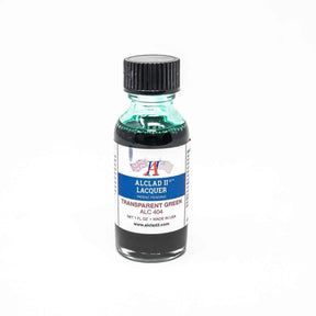 ALC-404 Alclad II Transparent Green Lacquer Paint 1-oz bottle-Arizona Hobbies
