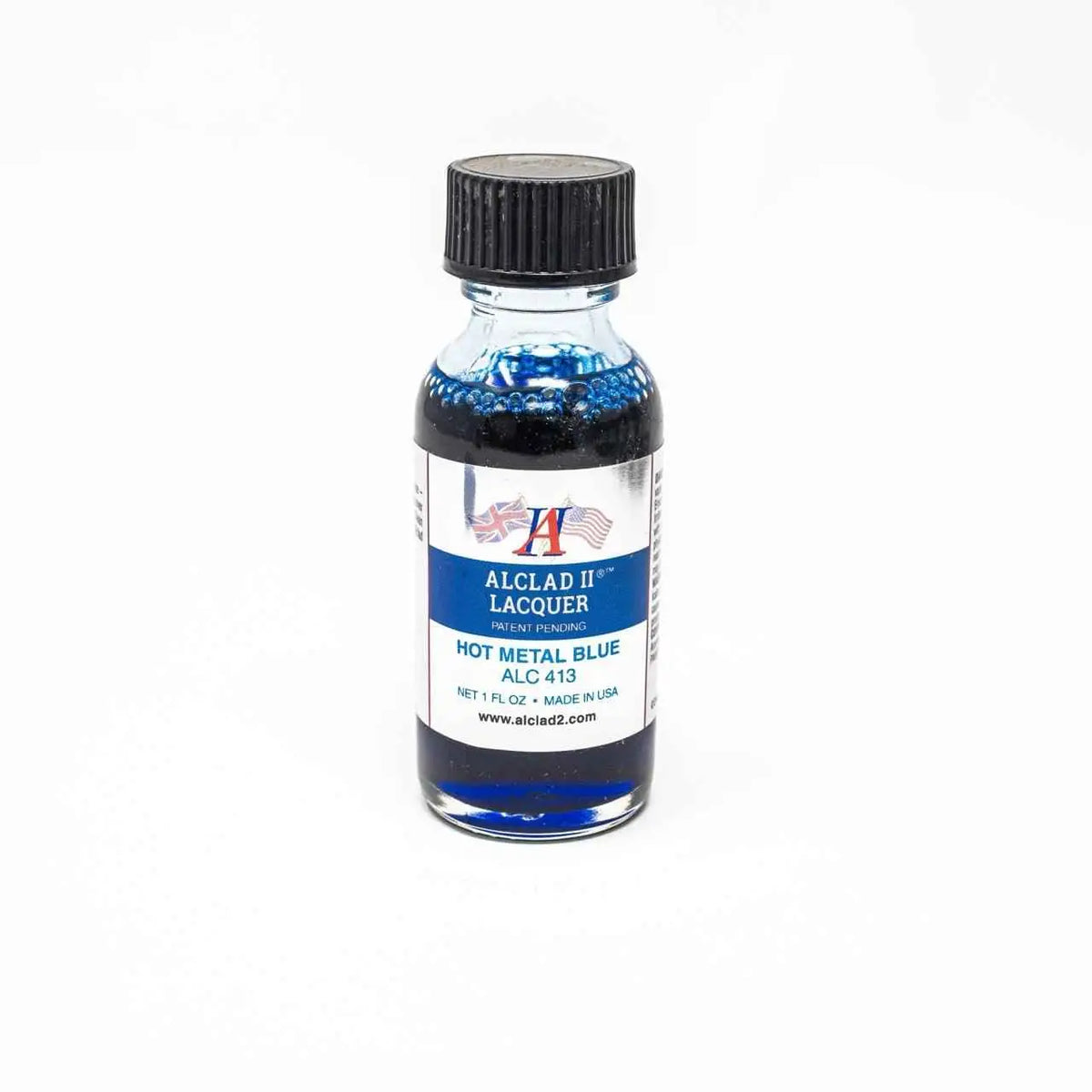 ALC-413 Alclad II Hot Metal Blue Lacquer Paint 1-oz bottle-Arizona Hobbies