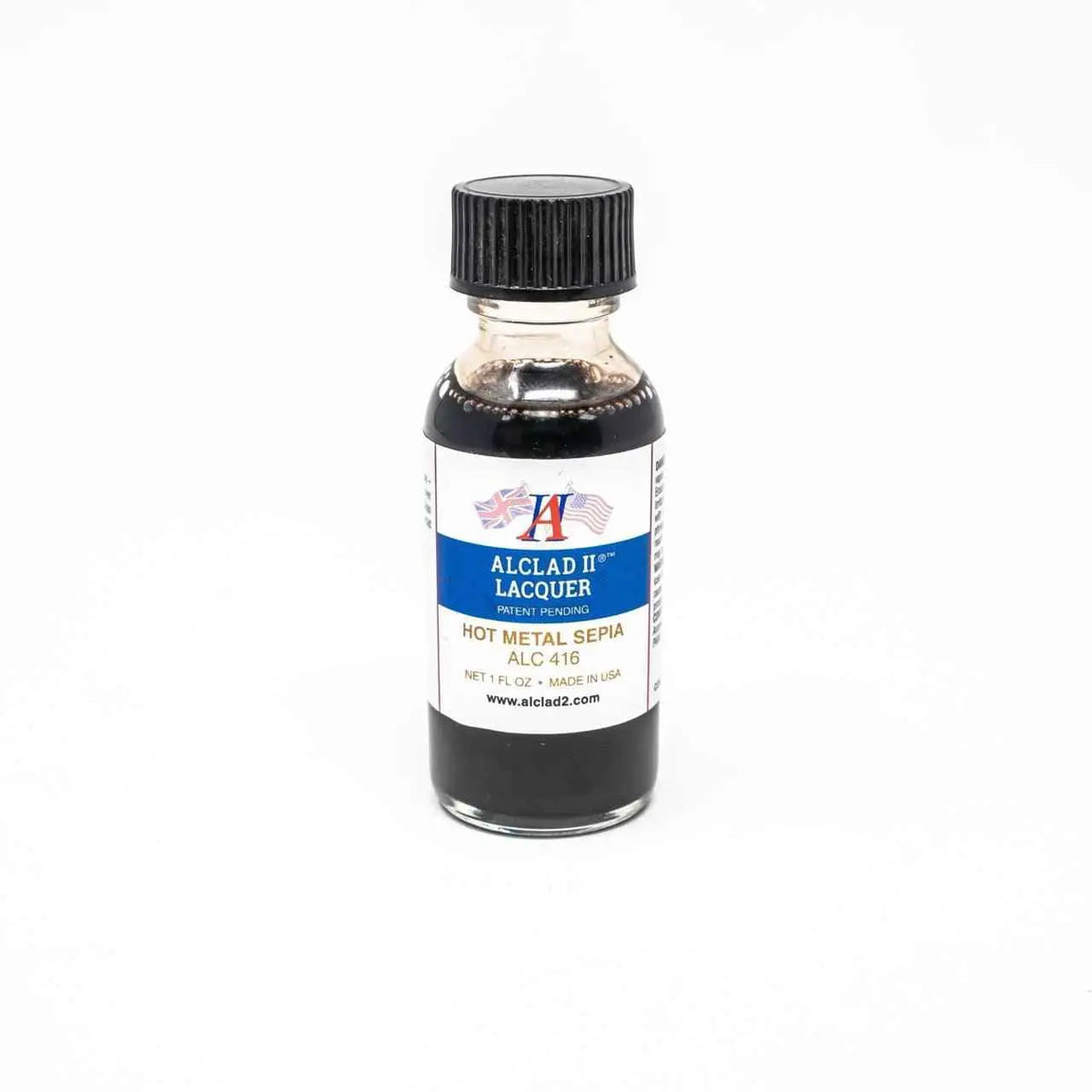 ALC-416 Alclad II Hot Metal Sepia Lacquer Paint 1-oz bottle-Arizona Hobbies