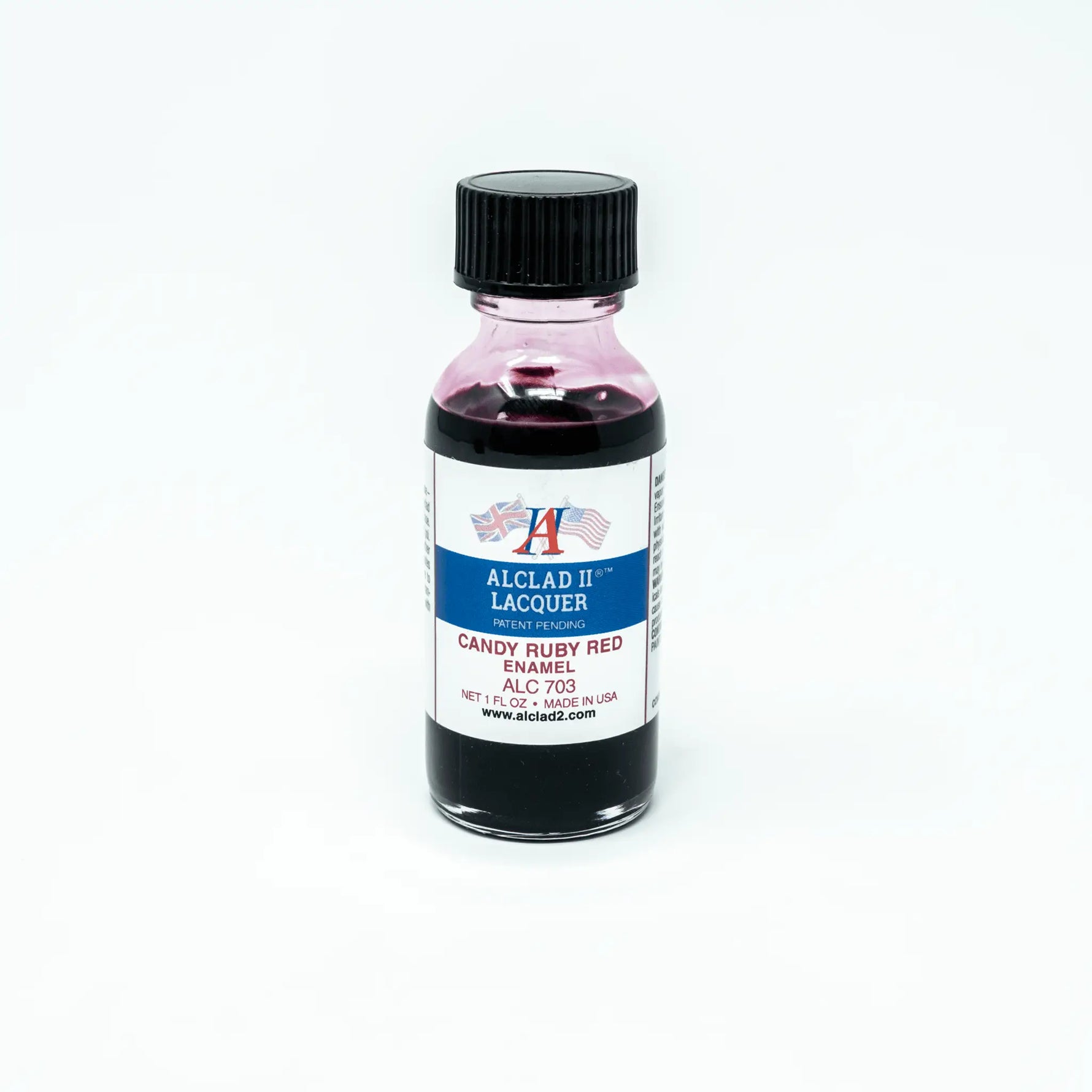 ALC-703 Alclad II Candy Ruby Red Enamel Paint 1-oz bottle-Arizona Hobbies