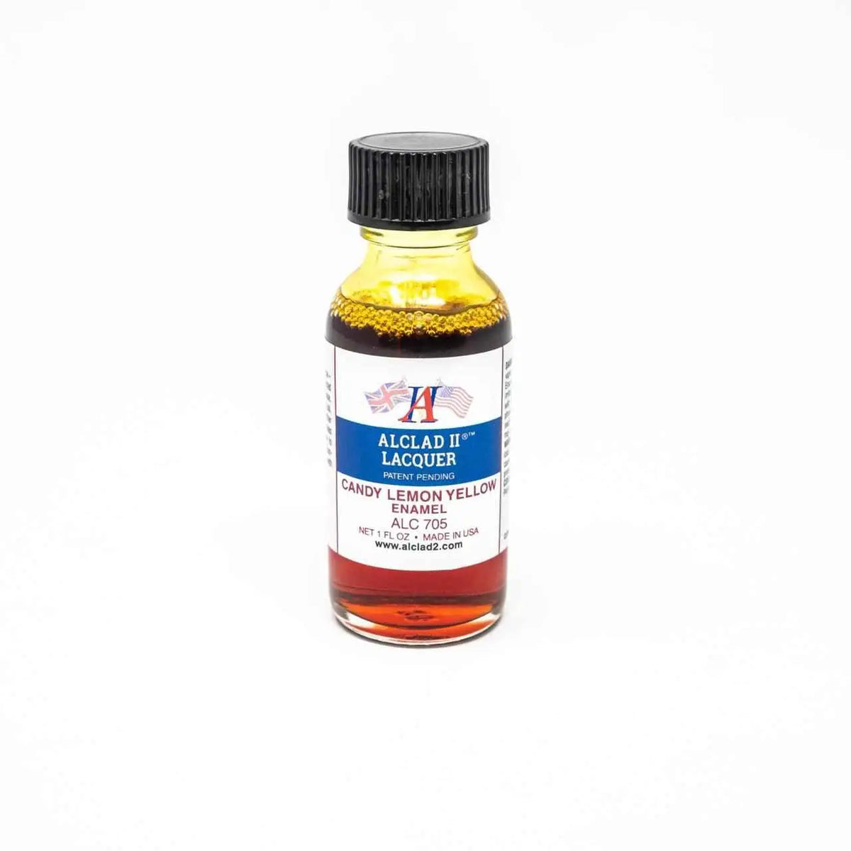 ALC-705 Alclad II Candy Lemon Yellow Enamel Paint 1-oz bottle-Arizona Hobbies