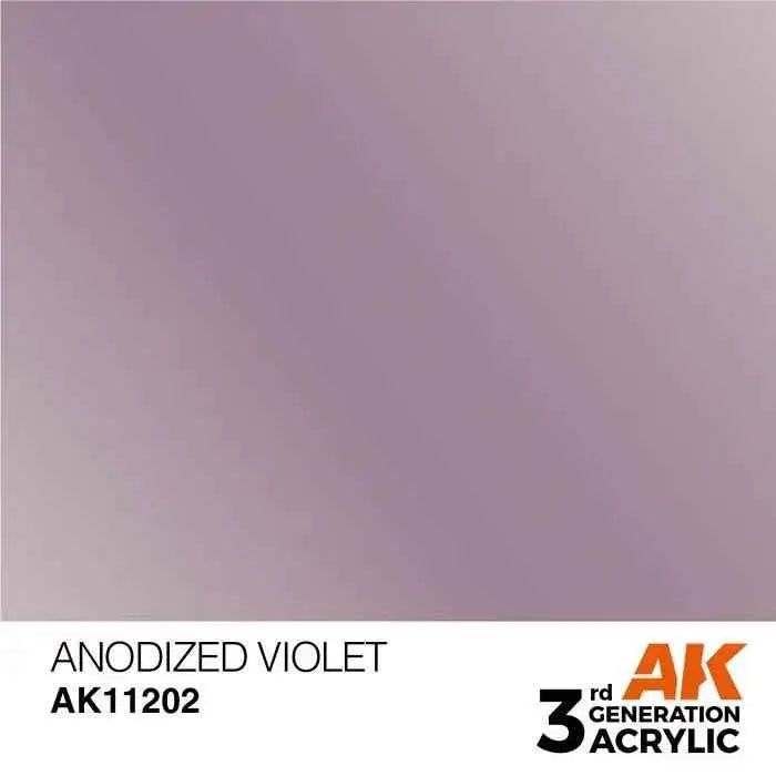 ANODIZED VIOLET AK Interactive 3G Acrylic (.57 oz.) bottle-Arizona Hobbies