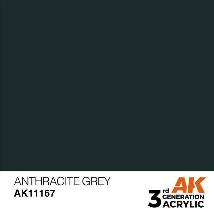 ANTHRACITE GREY AK Interactive 3G Acrylic (.57 oz.) bottle-Arizona Hobbies