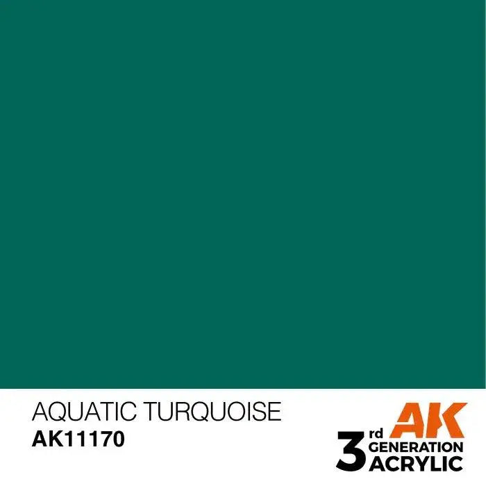 AQUATIC TURQUOISE AK Interactive 3G Acrylic (.57 oz.) bottle-Arizona Hobbies