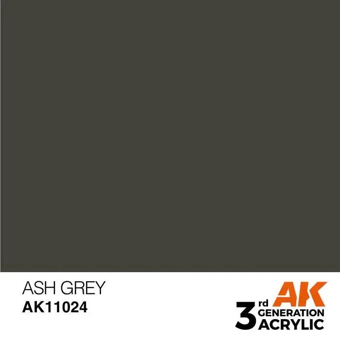 ASH GREY AK Interactive 3G Acrylic (.57 oz.) bottle-Arizona Hobbies