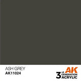 ASH GREY AK Interactive 3G Acrylic (.57 oz.) bottle-Arizona Hobbies