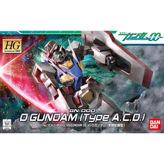 Bandai Spirits HG #45 GN-000 0 Gundam Operation Mode 1/144 Model Kit  - Mobile Suit Gundam 00