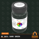 BC Rail DARK GREEN 2-oz bottle (Air-brush) Tru-Color Paint SPECIAL ORDER ONLY-with color swatch-Arizona Hobbies