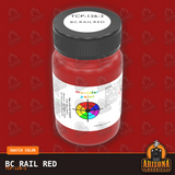 BC Rail RED 2-oz bottle (Air-brush) Tru-Color Paint SPECIAL ORDER ONLY-with color swatch-Arizona Hobbies