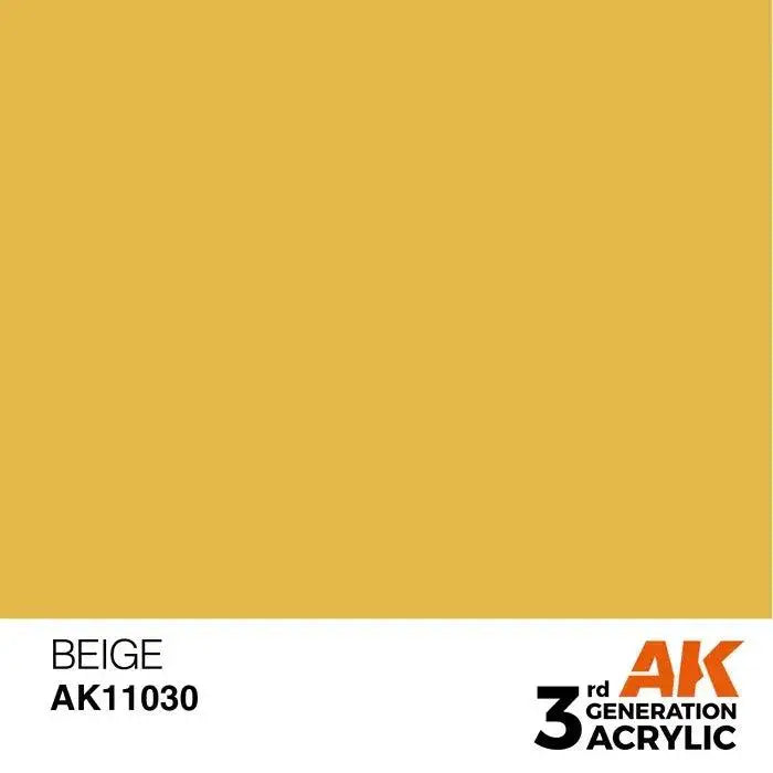 BEIGE AK Interactive 3G Acrylic (.57 oz.) bottle-Arizona Hobbies