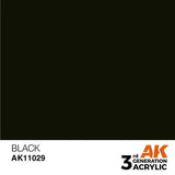 BLACK AK Interactive 3G Acrylic (.57 oz.) bottle-Arizona Hobbies