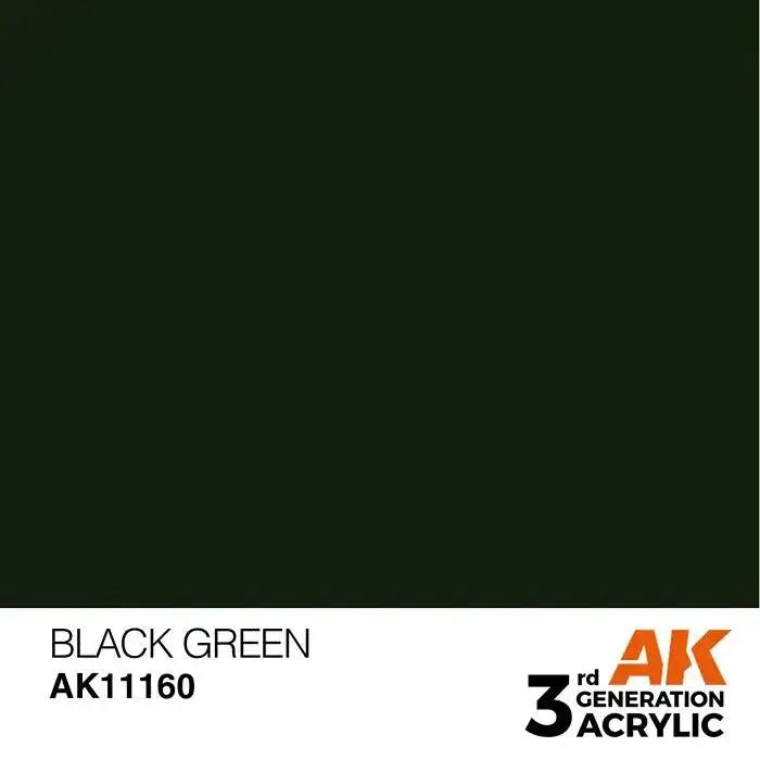 BLACK GREEN AK Interactive 3G Acrylic (.57 oz.) bottle-Arizona Hobbies