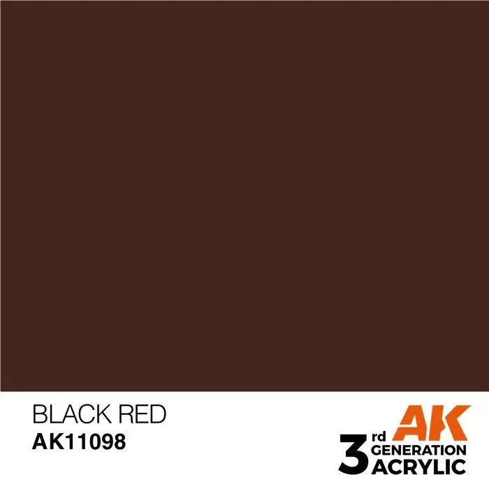 BLACK RED AK Interactive 3G Acrylic (.57 oz.) bottle-Arizona Hobbies