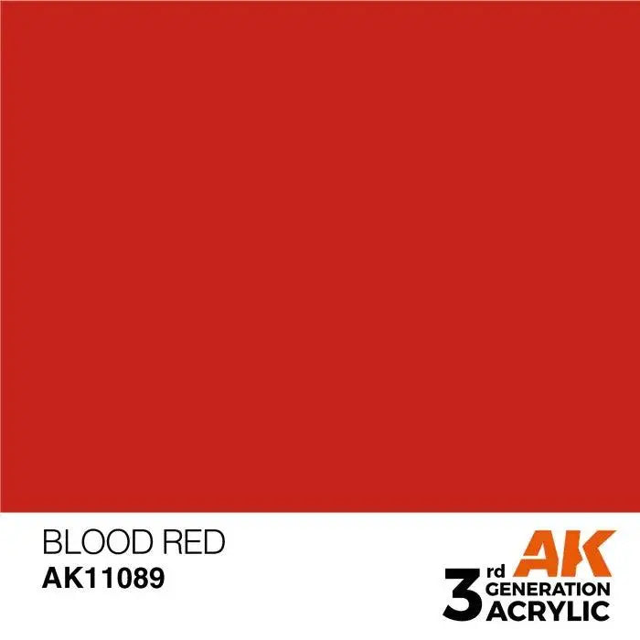 BLOOD RED AK Interactive 3G Acrylic (.57 oz.) bottle-Arizona Hobbies