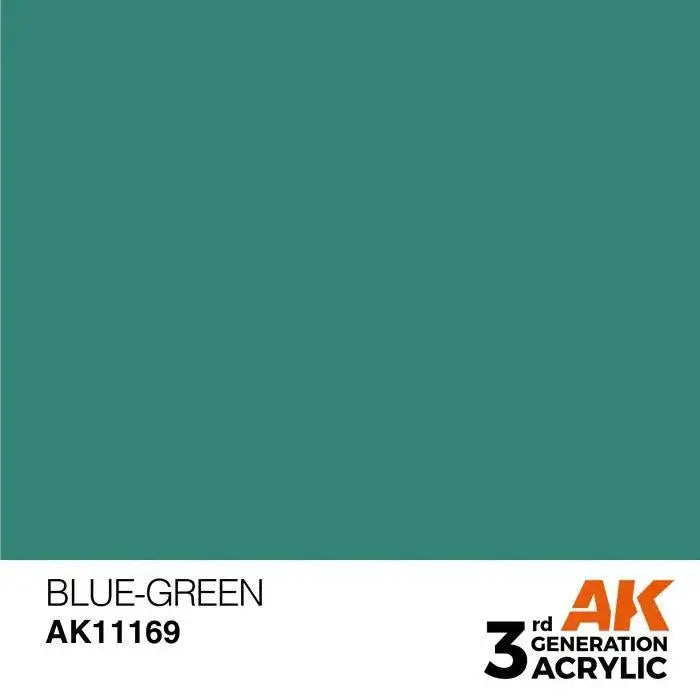 BLUE-GREEN AK Interactive 3G Acrylic (.57 oz.) bottle-Arizona Hobbies