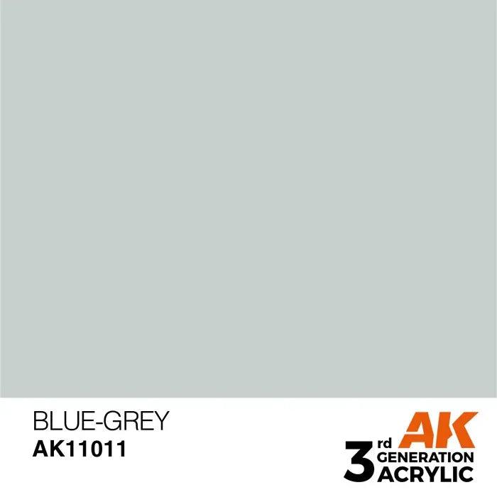 BLUE-GREY AK Interactive 3G Acrylic (.57 oz.) bottle-Arizona Hobbies