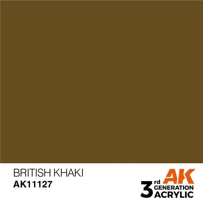 BRITISH KHAKI AK Interactive 3G Acrylic (.57 oz.) bottle-Arizona Hobbies