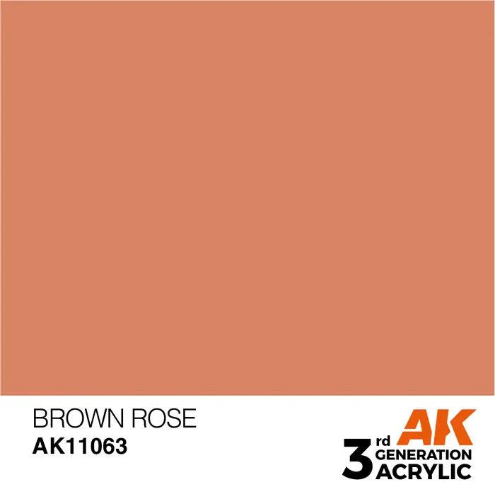 BROWN ROSE AK Interactive 3G Acrylic (.57 oz.) bottle-Arizona Hobbies