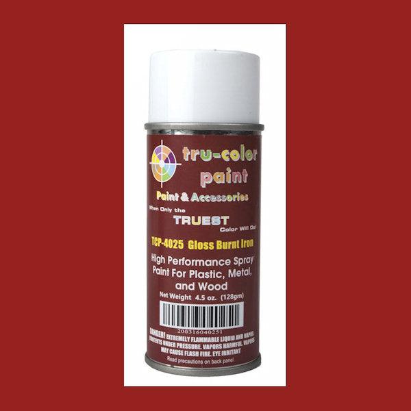 BURNT IRON 4.5 oz Spray Can Tru-Color Paint DISCONTINUED WHEN SOLD OUT-with color swatch-Arizona Hobbies