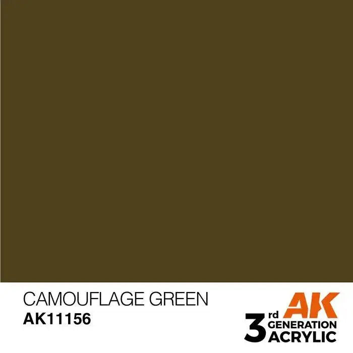 CAMOUFLAGE GREEN AK Interactive 3G Acrylic (.57 oz.) bottle-Arizona Hobbies