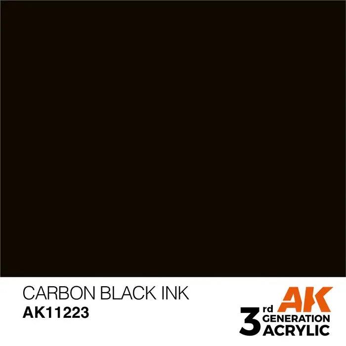 CARBON BLACK INK AK Interactive 3G Acrylic (.57 oz.) bottle-Arizona Hobbies