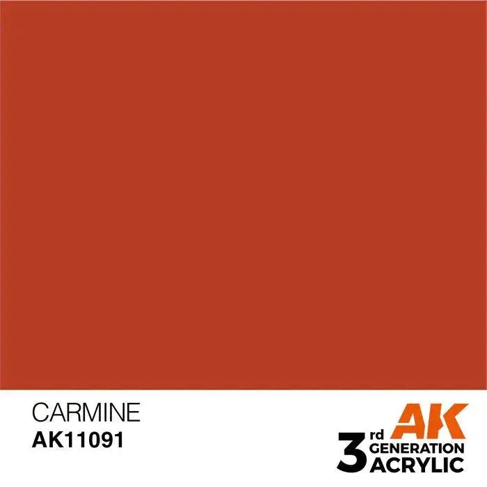 CARMINE AK Interactive 3G Acrylic (.57 oz.) bottle-Arizona Hobbies