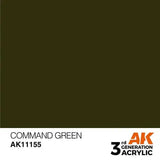 COMMAND GREEN AK Interactive 3G Acrylic (.57 oz.) bottle-Arizona Hobbies