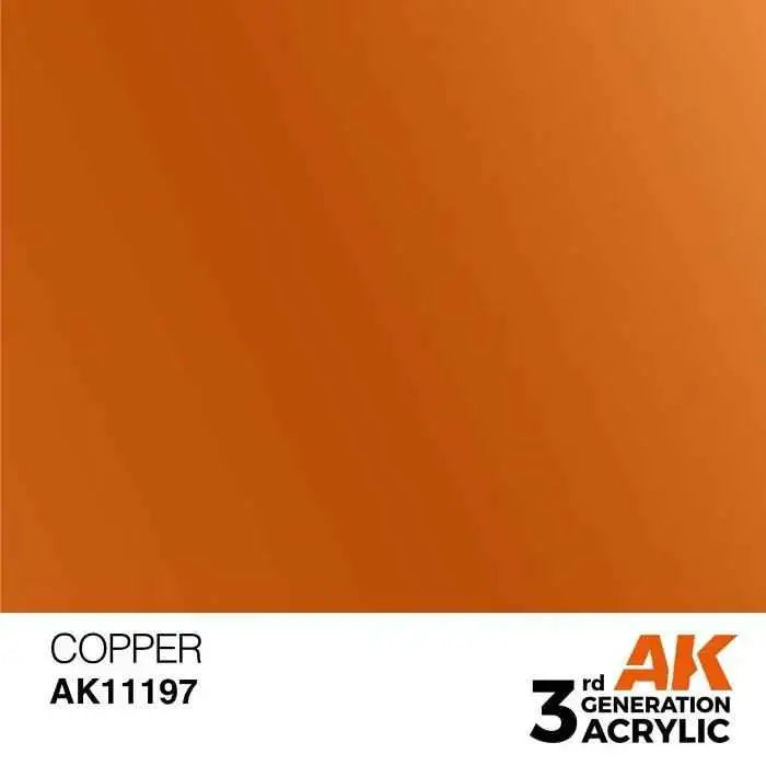COPPER AK Interactive 3G Acrylic (.57 oz.) bottle-Arizona Hobbies