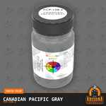 Canadian Pacific GRAY 2-oz bottle (Air-brush) Tru-Color Paint SPECIAL ORDER ONLY-with color swatch-Arizona Hobbies