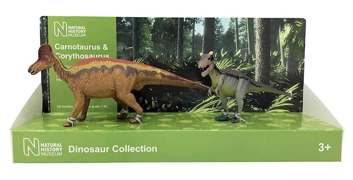 Carnotaurus and Corythosaurus 1:40 scale models London Natural History Museum-Models and Kits/Dinosaur-Arizona Hobbies