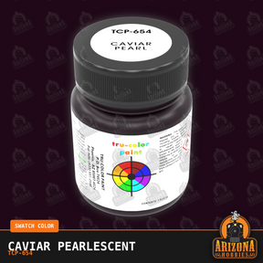 Caviar Pearlescent 1-oz bottle (Air-brush) SPECIAL ORDER ONLY-with color swatch-Arizona Hobbies