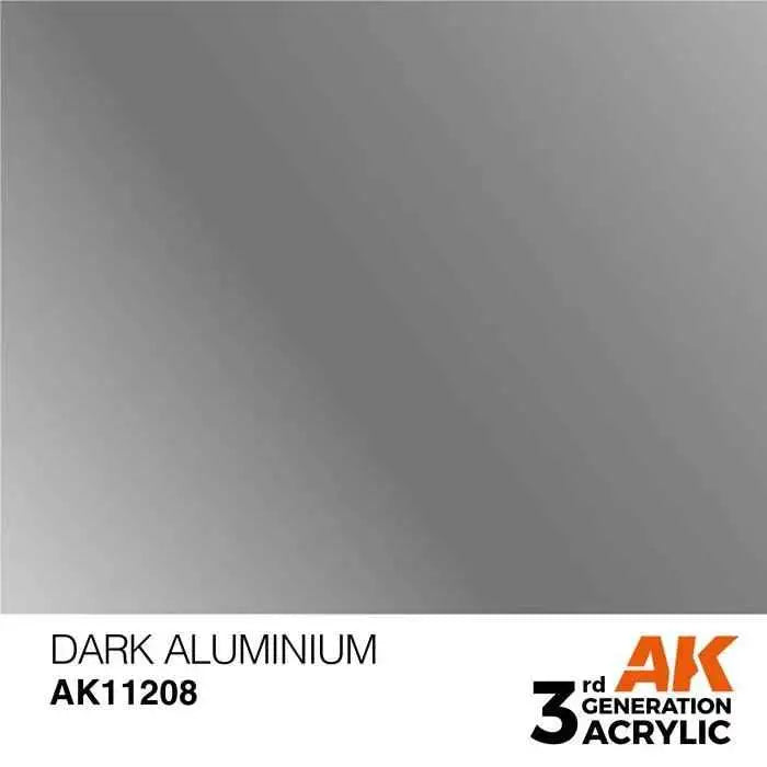 DARK ALUMINUM AK Interactive 3G Acrylic (.57 oz.) bottle-Arizona Hobbies