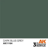 DARK BLUE-GREY AK Interactive 3G Acrylic (.57 oz.) bottle-Arizona Hobbies