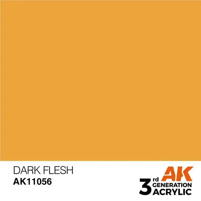 DARK FLESH AK Interactive 3G Acrylic (.57 oz.) bottle-Arizona Hobbies