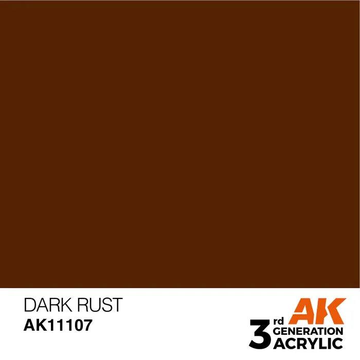 DARK RUST AK Interactive 3G Acrylic (.57 oz.) bottle-Arizona Hobbies