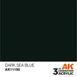 DARK SEA BLUE AK Interactive 3G Acrylic (.57 oz.) bottle-Arizona Hobbies