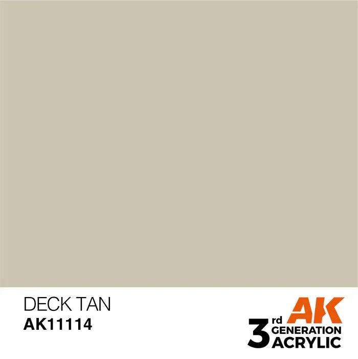 DECK TAN AK Interactive 3G Acrylic (.57 oz.) bottle-Arizona Hobbies