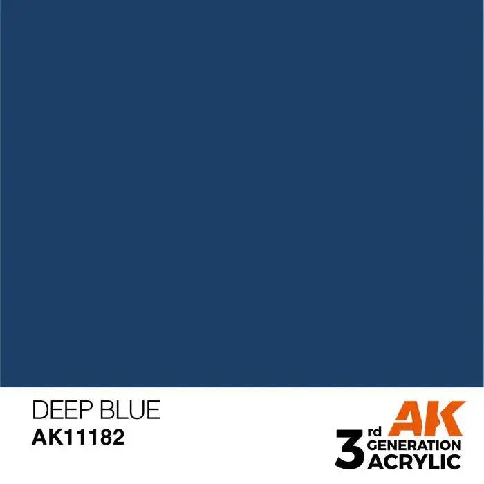 DEEP BLUE AK Interactive 3G Acrylic (.57 oz.) bottle-Arizona Hobbies