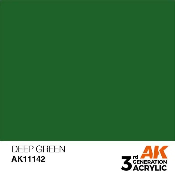 DEEP GREEN AK Interactive 3G Acrylic (.57 oz.) bottle-Arizona Hobbies
