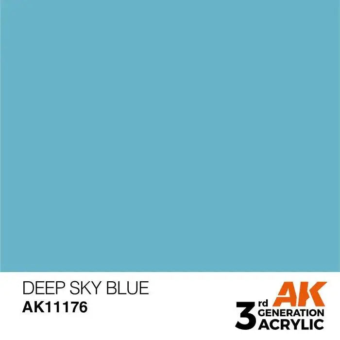 DEEP SKY BLUE AK Interactive 3G Acrylic (.57 oz.) bottle-Arizona Hobbies